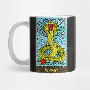 The Lovers. Magic Gate Tarot Card Design. Mug